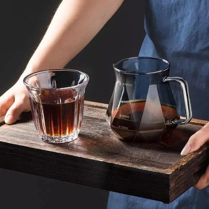 Borosilicate Glass Coffee Pot with Hario V60 Dripper for Perfect Brewing