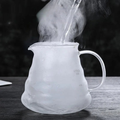 Borosilicate Glass Coffee Carafe with Hario V60 Dripper