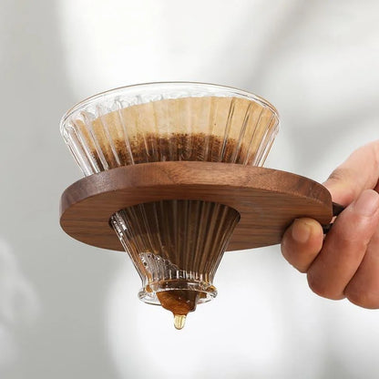 Borosilicate Glass Coffee Carafe with Hario V60 Dripper