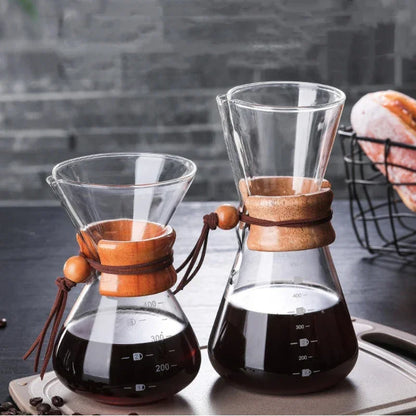 Borosilicate Glass Drip Coffee Maker with Integrated Filter