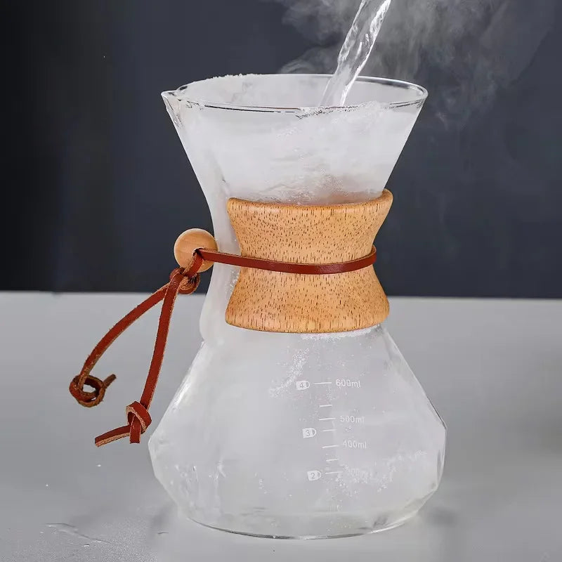 Diamond Design Borosilicate Glass Manual Coffee Maker by Monzzi