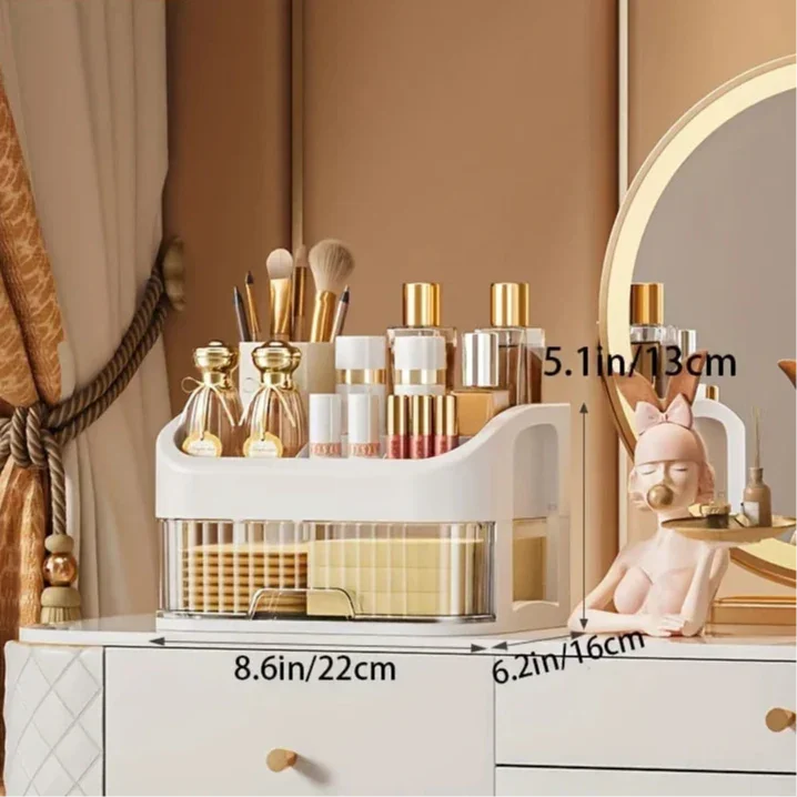 Monzzi Clear Acrylic Makeup Drawer Organizer