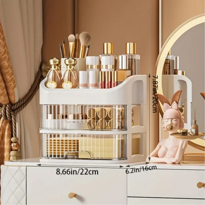 Monzzi Transparent Drawer Makeup Organizer Box