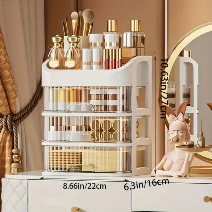 Monzzi Clear Acrylic Makeup Drawer Organizer