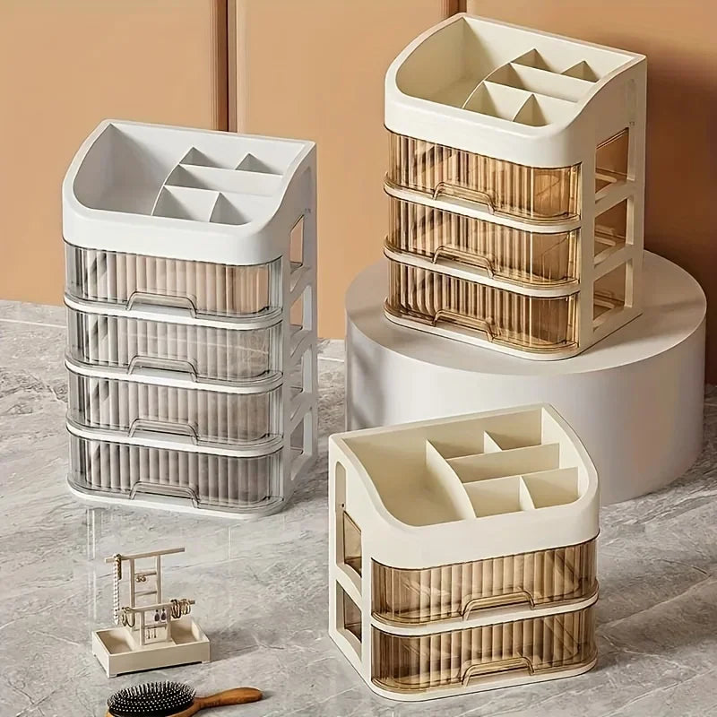 Monzzi Transparent Drawer Makeup Organizer Box