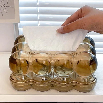 Elegant Golden Tissue Organizer Box for Living Room and Bathroom - Monzzi