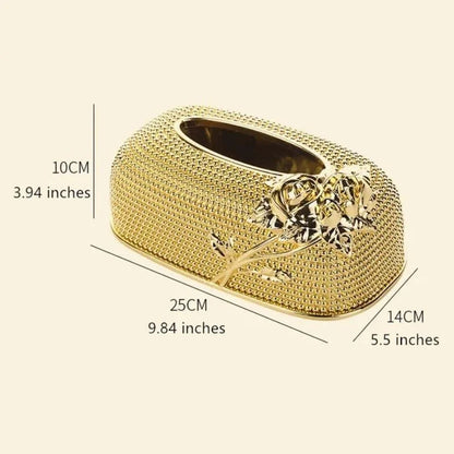 Monzzi Decorative Tissue and Paper Holder Box for Stylish Organization
