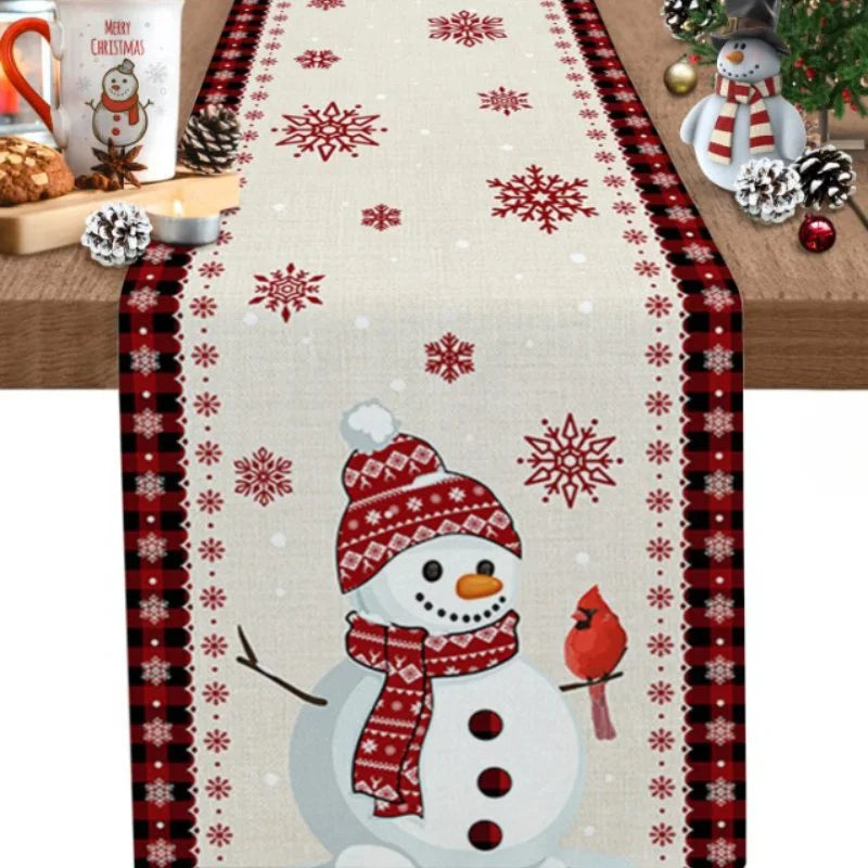 Monzzi Cotton Christmas Table Runner for Festive Decor