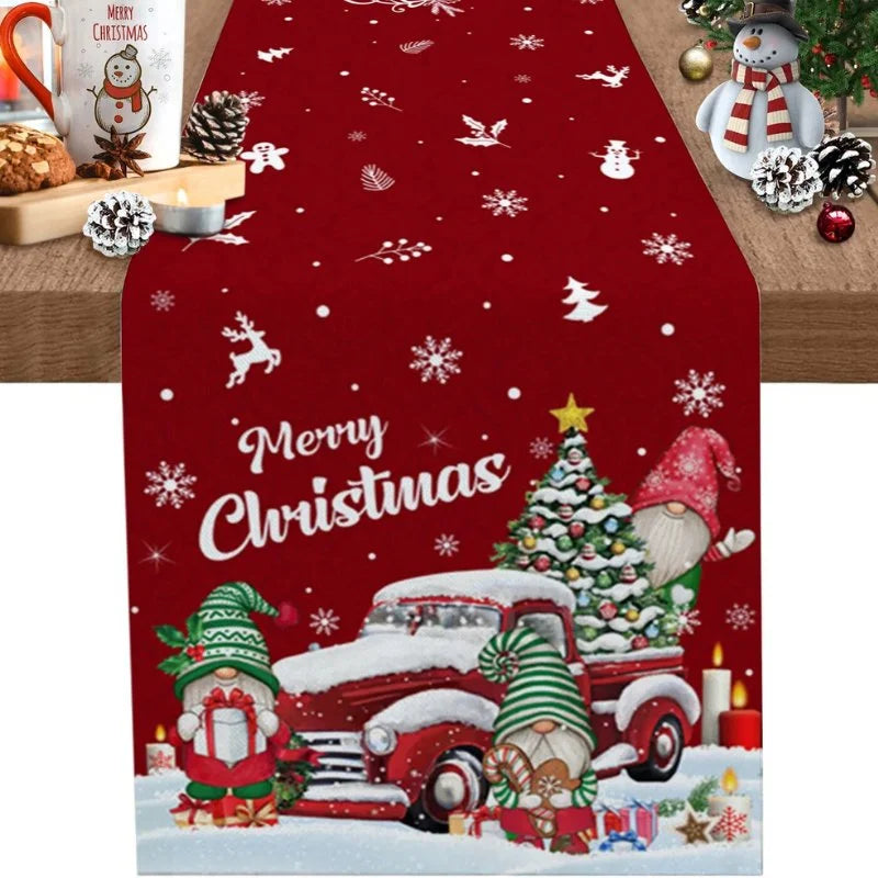 Monzzi Cotton Christmas Table Runner for Festive Decor
