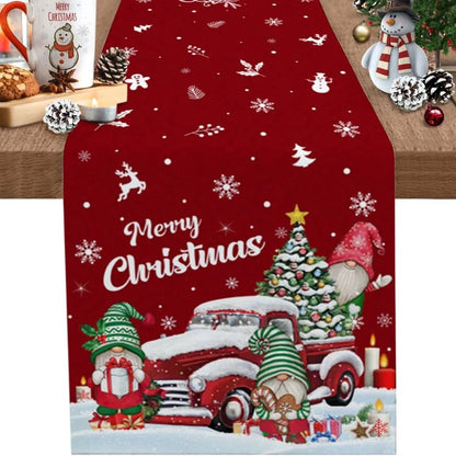 Monzzi Cotton Christmas Table Runner for Festive Decor