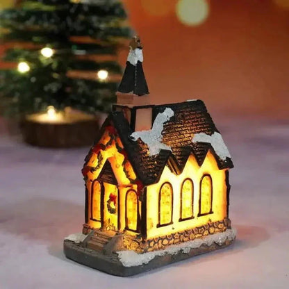 Monzzi Festive Illuminated Christmas Houses for Holiday Decor