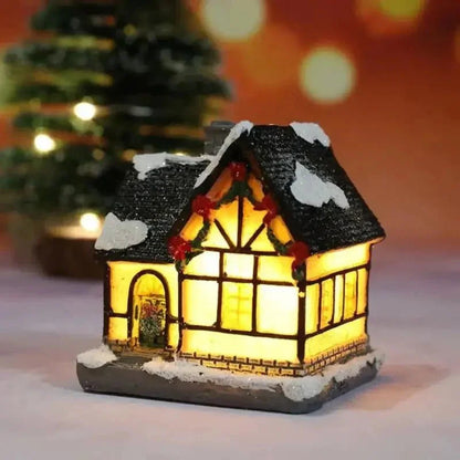 Monzzi Festive Illuminated Christmas Houses for Holiday Decor