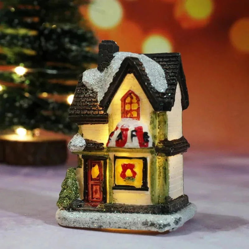 Monzzi Festive Illuminated Christmas Houses for Holiday Decor