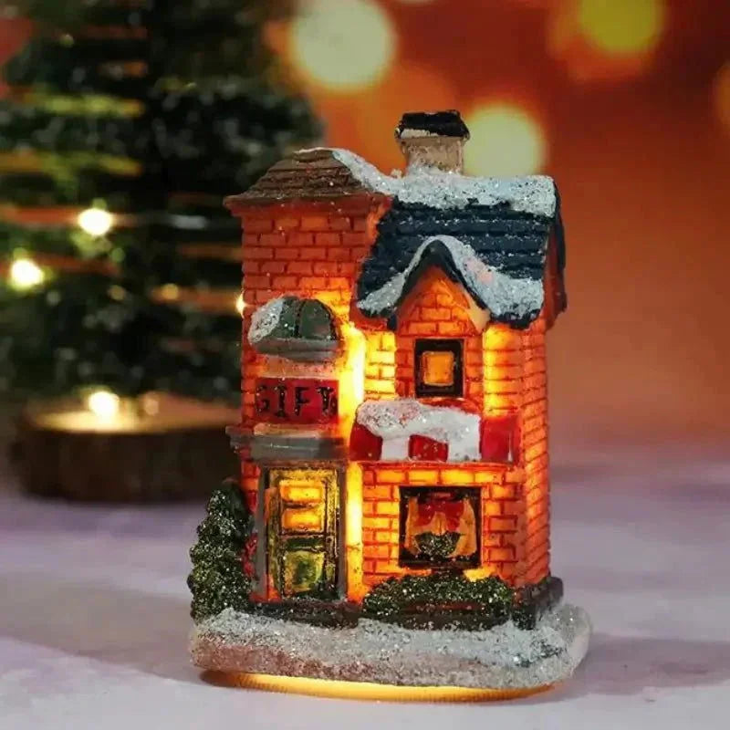 Monzzi Festive Illuminated Christmas Houses for Holiday Decor