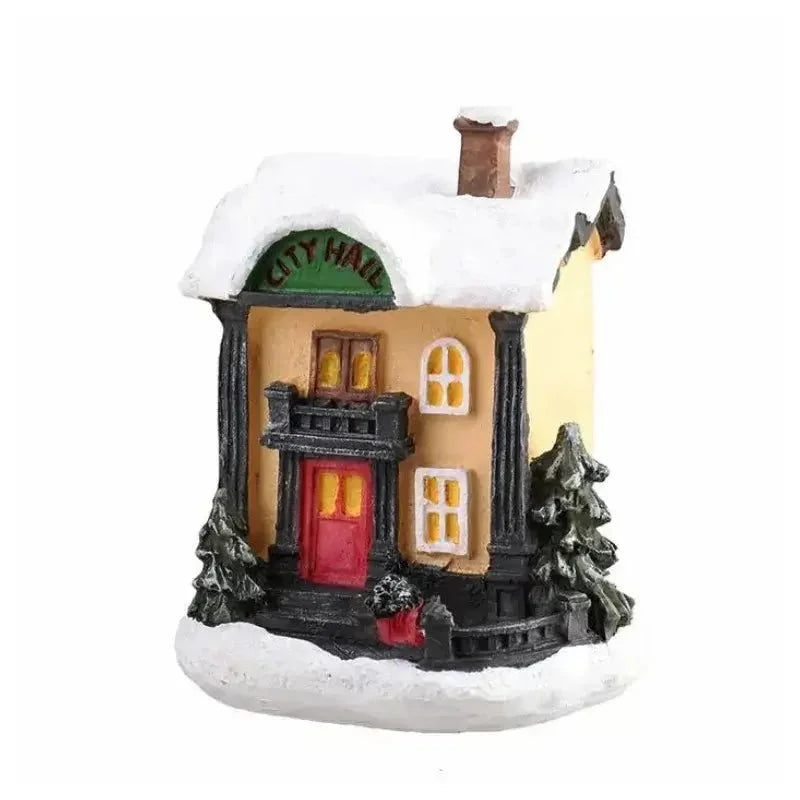Monzzi Festive Illuminated Christmas Houses for Holiday Decor