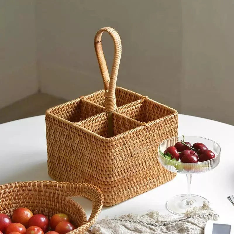 Elegant Handmade Rattan Storage Basket for Stylish Organization