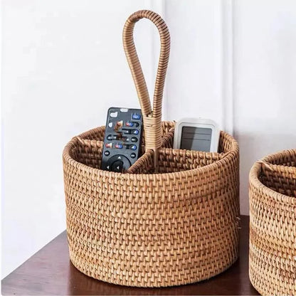 Elegant Handmade Rattan Storage Basket for Stylish Organization