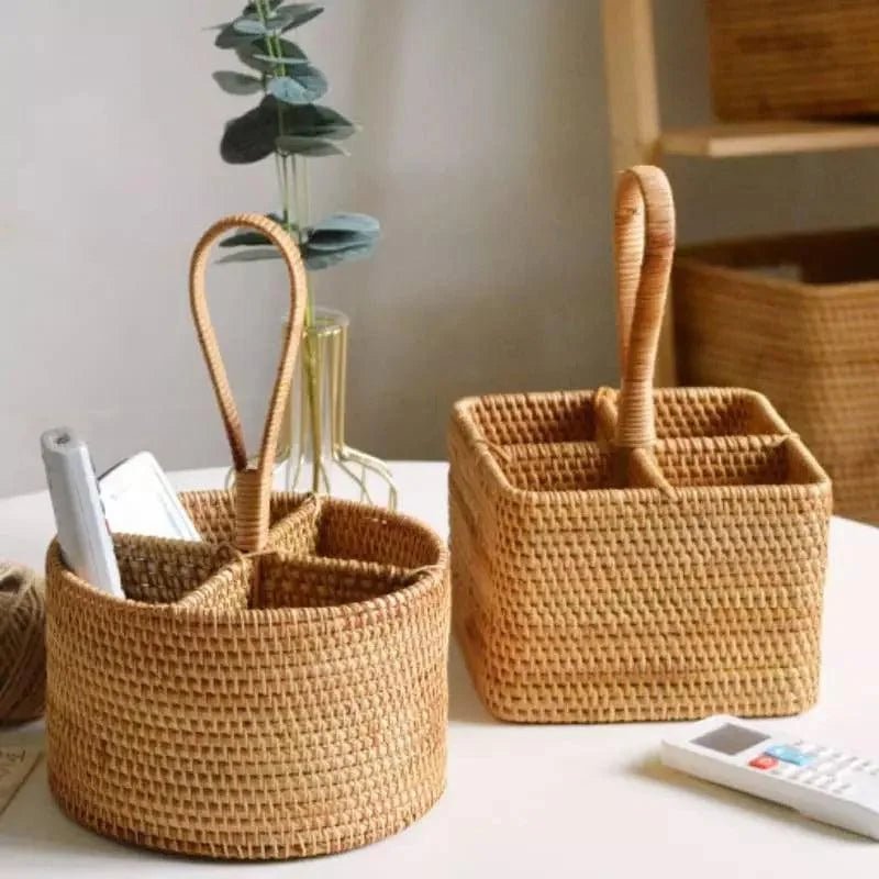Elegant Handmade Rattan Storage Basket for Stylish Organization
