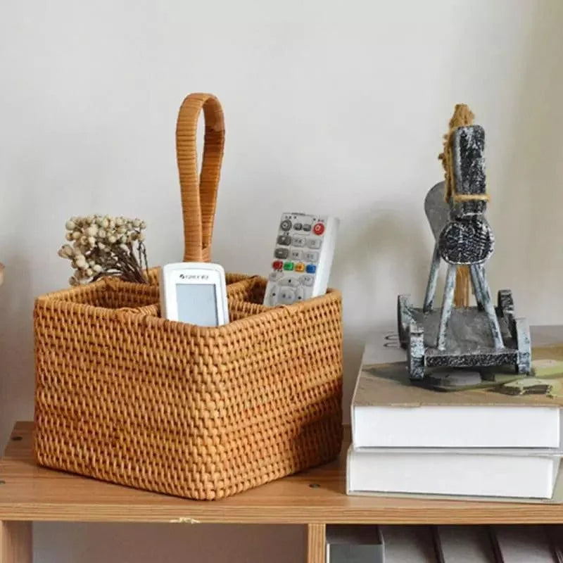 Elegant Handmade Rattan Storage Basket for Stylish Organization