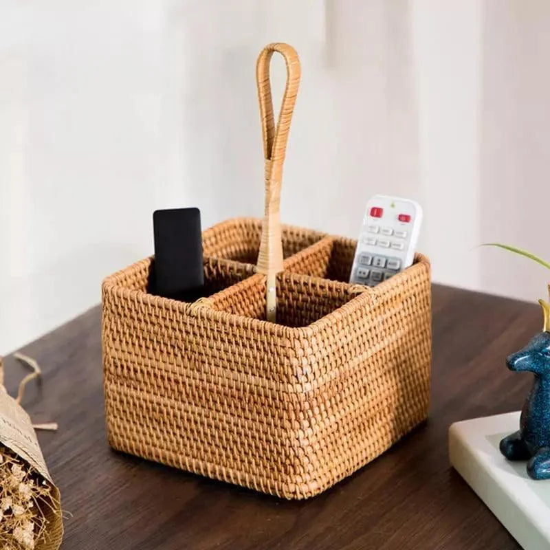 Elegant Handmade Rattan Storage Basket for Stylish Organization