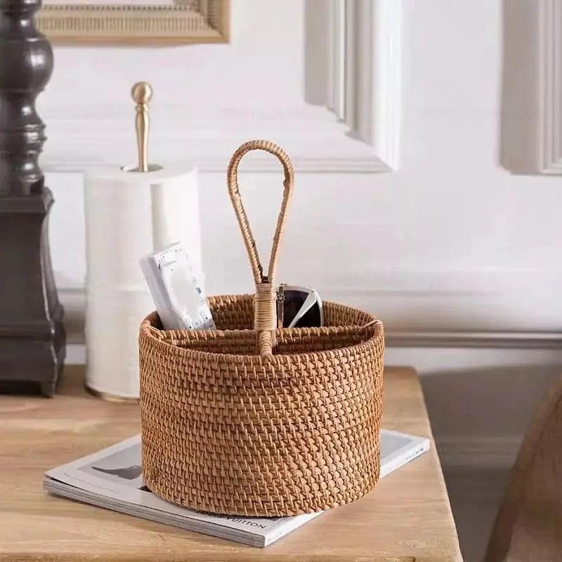 Elegant Handmade Rattan Storage Basket for Stylish Organization