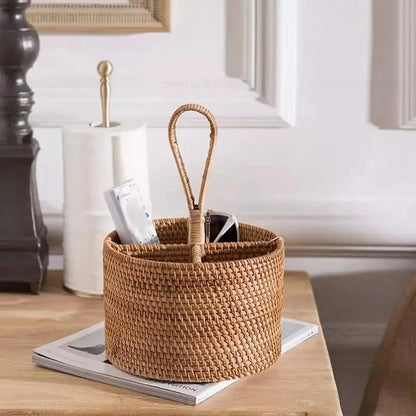 Elegant Handmade Rattan Storage Basket for Stylish Organization