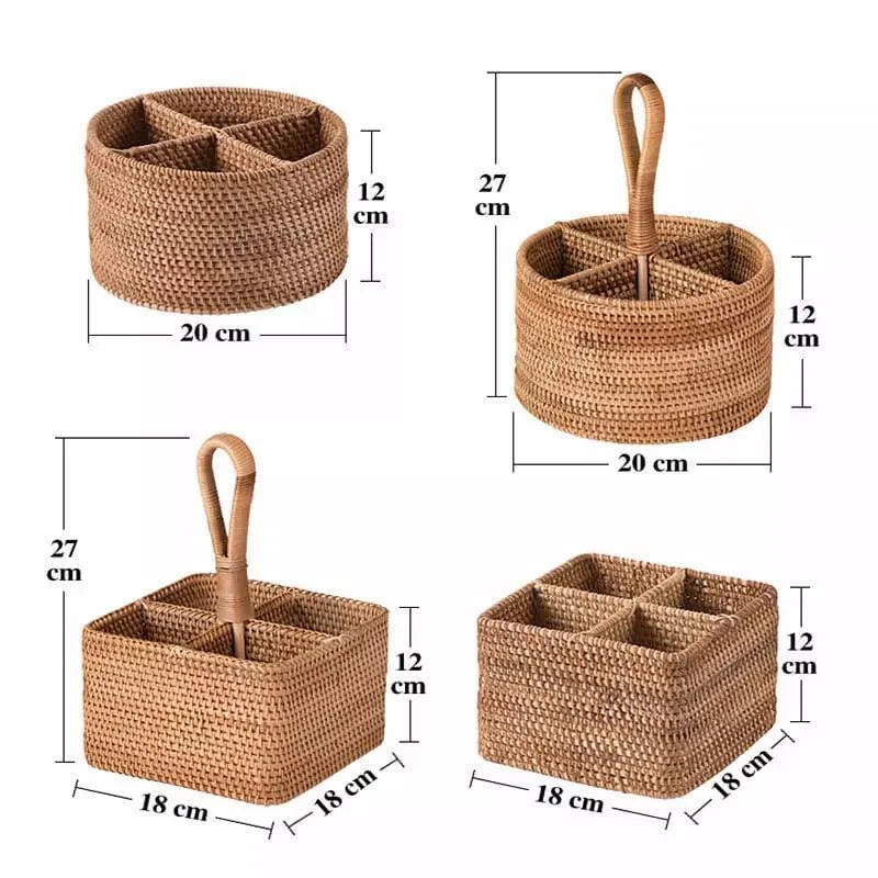 Elegant Handmade Rattan Storage Basket for Stylish Organization