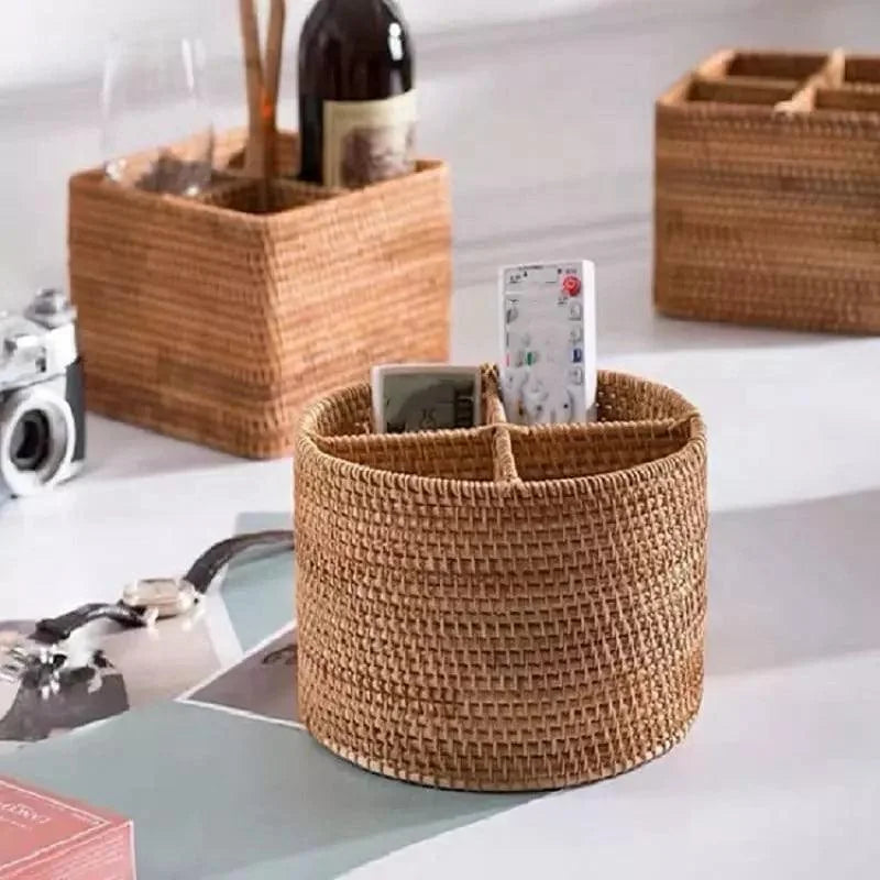 Elegant Handmade Rattan Storage Basket for Stylish Organization