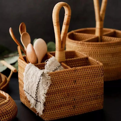 Elegant Handmade Rattan Storage Basket for Stylish Organization