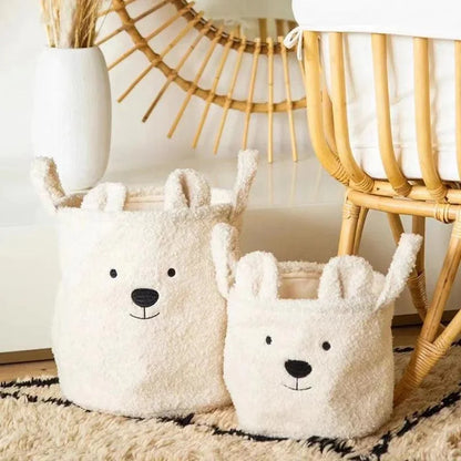 Cozy Sherpa Kids' Storage Basket for Lenogue Room