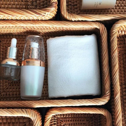 Handcrafted Rattan Straw Storage Basket for Natural Home Décor