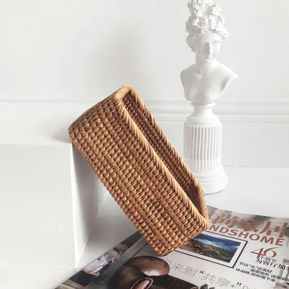 Handcrafted Rattan Straw Storage Basket for Natural Home Décor