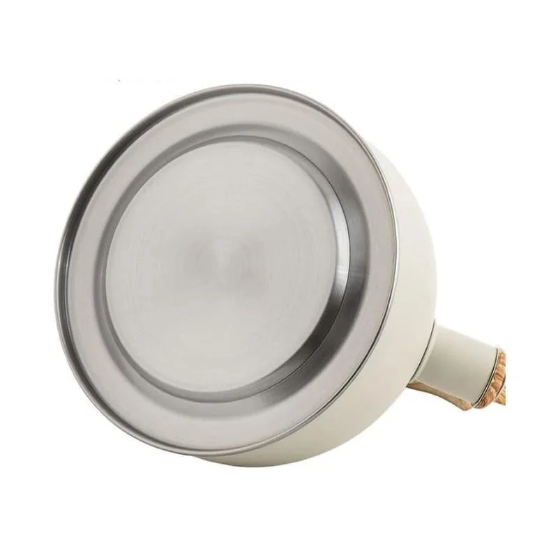 Monzzi 2.5L Stainless Steel Whistling Kettle with Wooden Handle for Stovetop
