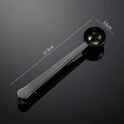 Versatile Stainless Steel Coffee Spoon with Monzzi Packaging Clip