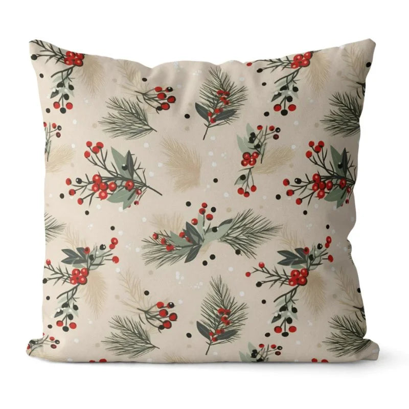 Monzzi Christmas Pillow Cover Set - 4 Decorative Covers