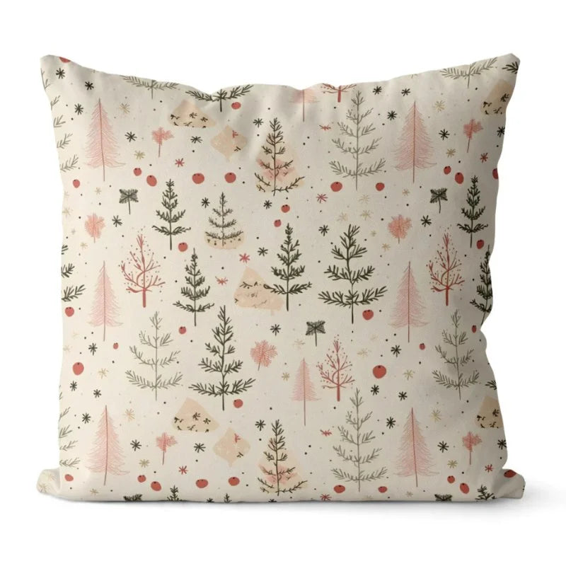 Monzzi Christmas Pillow Cover Set - 4 Decorative Covers
