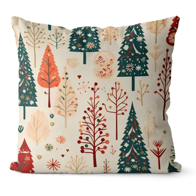 Monzzi Christmas Pillow Cover Set - 4 Decorative Covers