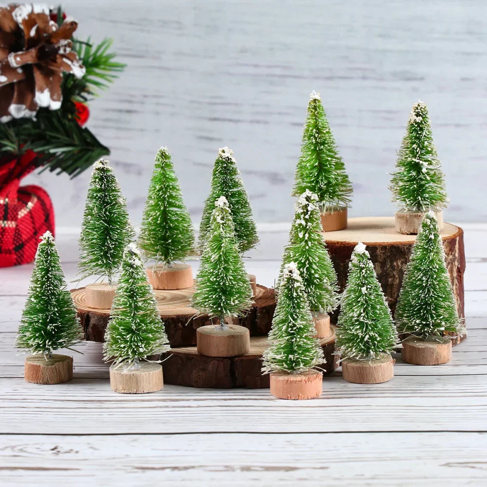 Pine Mini Christmas Tree Set for Monzzi Decor