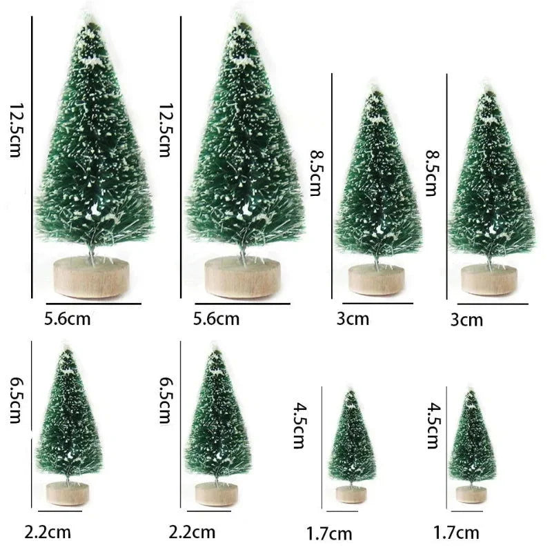 Pine Mini Christmas Tree Set for Monzzi Decor