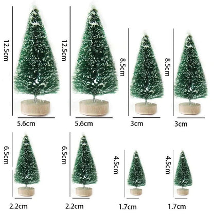 Pine Mini Christmas Tree Set for Monzzi Decor