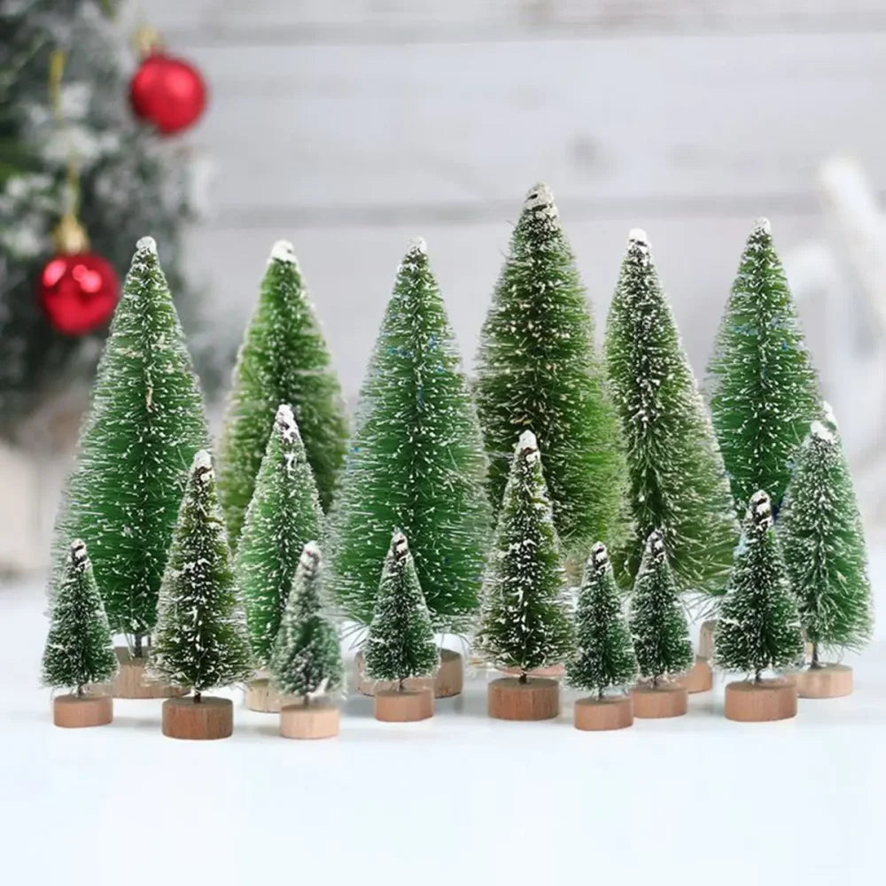Pine Mini Christmas Tree Set for Monzzi Decor