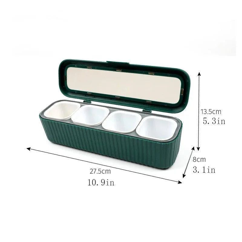 Kitchen Spice Organizer Set with Box and Bottles