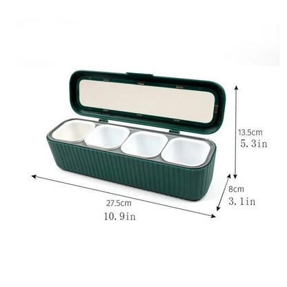 Kitchen Spice Organizer Set with Box and Bottles