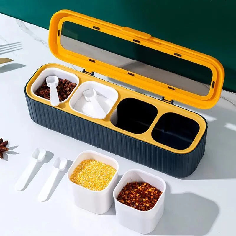 Kitchen Spice Organizer Set with Box and Bottles