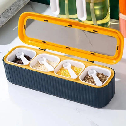Kitchen Spice Organizer Set with Box and Bottles
