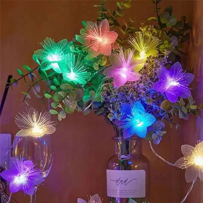 Christmas Floral LED String Lights - Decorative Light String