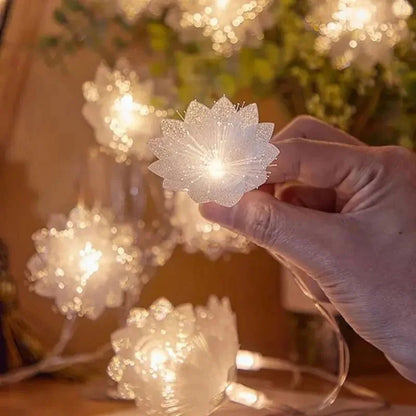 Christmas Floral LED String Lights - Decorative Light String
