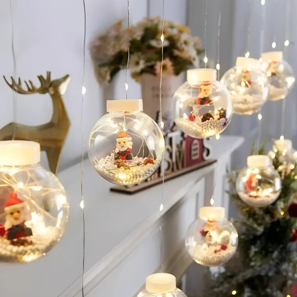 Festive Ball LED String Lights for Christmas Decoration