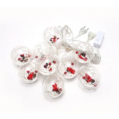 Festive Ball LED String Lights for Christmas Decoration