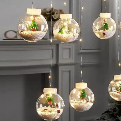 Festive Ball LED String Lights for Christmas Decoration